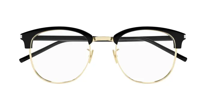 Unisex SL 779 001 Montature da vista Acetato Nero Trasparente Rotonda miniatura 2