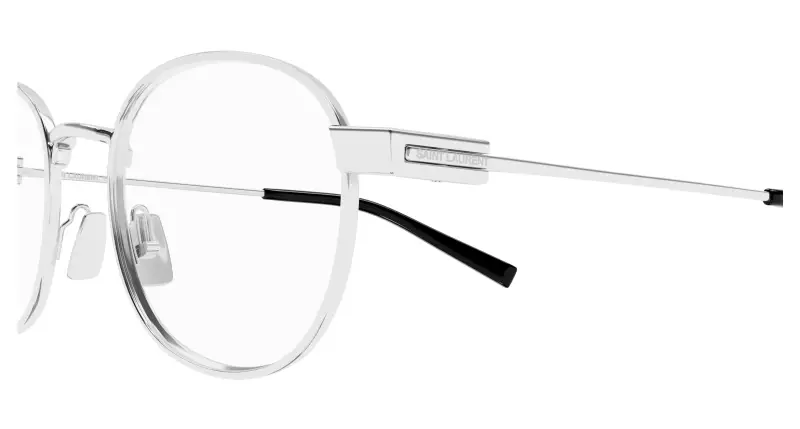 Unisex SL 785 001 Montature da vista Metallo Argento Trasparente Rotonda miniatura 3