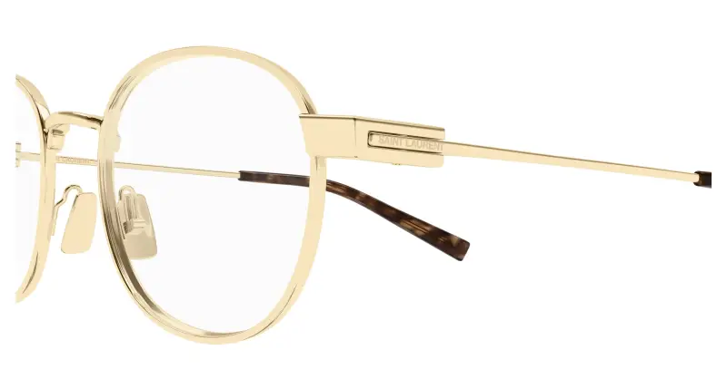 Unisex SL 785 002 Montature da vista Metallo Oro Trasparente Rotonda miniatura 3