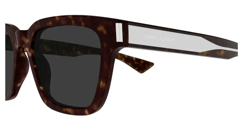 SAINT LAURENT Unisex SL 790 002 Occhiali da sole Acetato Havana Grigio Squadrata miniatura 2