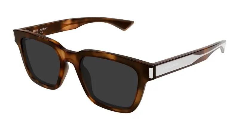 SAINT LAURENT Unisex SL 790 003 Occhiali da sole Acetato Havana Grigio Squadrata