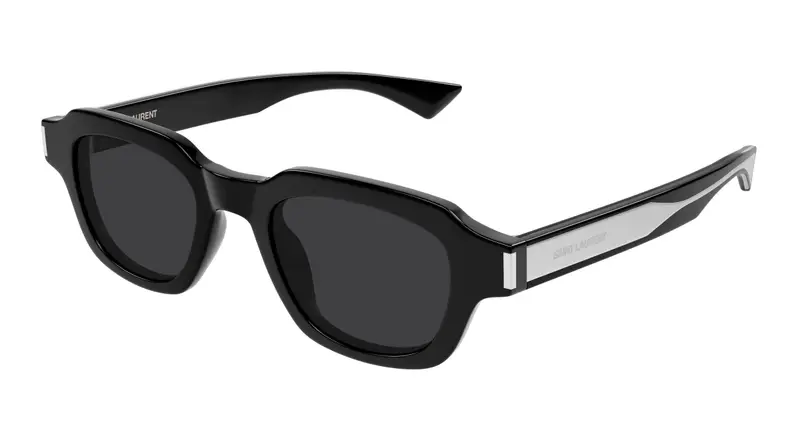 SAINT LAURENT Unisex SL 791 001 Occhiali da sole Acetato Nero Nero Squadrata