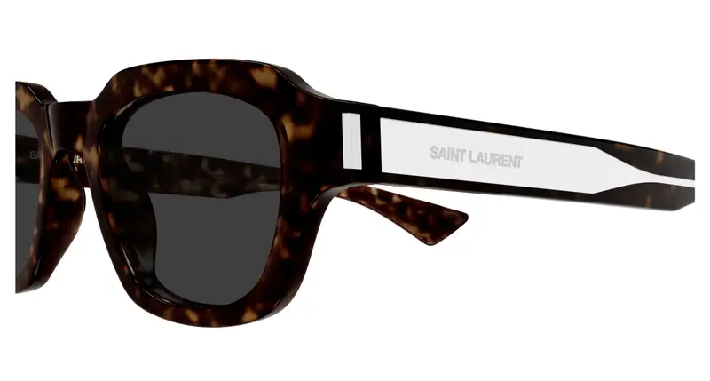 SAINT LAURENT Unisex SL 791 002 Occhiali da sole Acetato Havana Grigio Squadrata miniatura 2