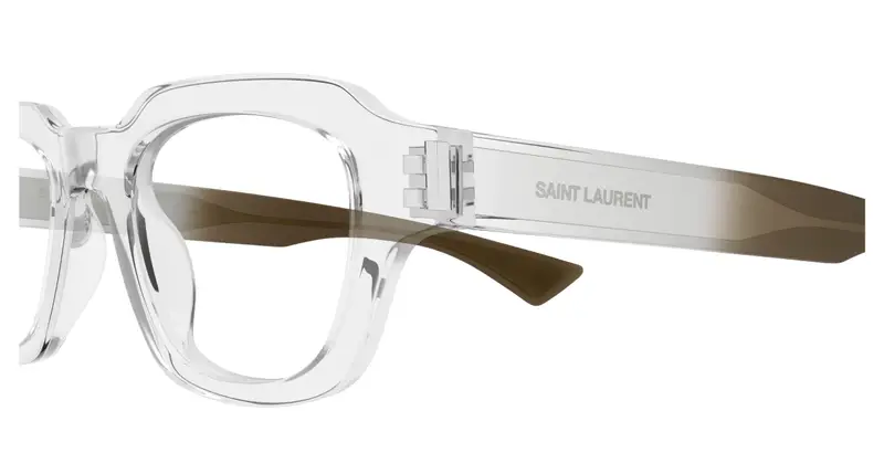 SAINT LAURENT Unisex SL 791 OPT 003 Montature da vista Acetato Cristallo Trasparente Squadrata miniatura 2