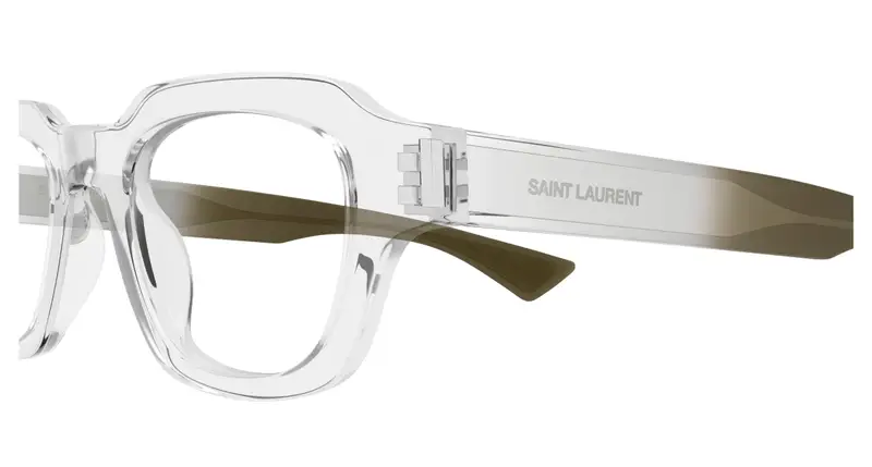 SAINT LAURENT Unisex SL 791 OPT 004 Montature da vista Acetato Cristallo Trasparente Squadrata miniatura 2