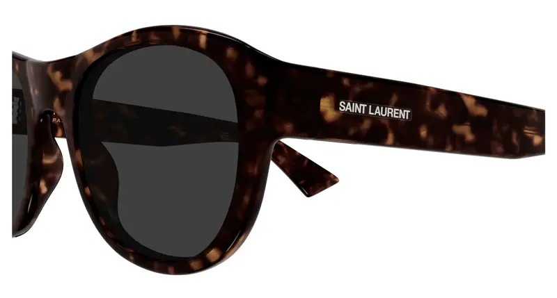 SAINT LAURENT Unisex SL 798 MAXIME 002 Occhiali da sole Acetato Havana Grigio Rotonda miniatura 2