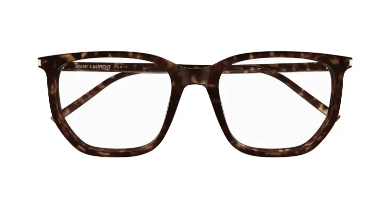 Unisex SL 802 002 Montature da vista Acetato Havana Trasparente Geometrica miniatura 2