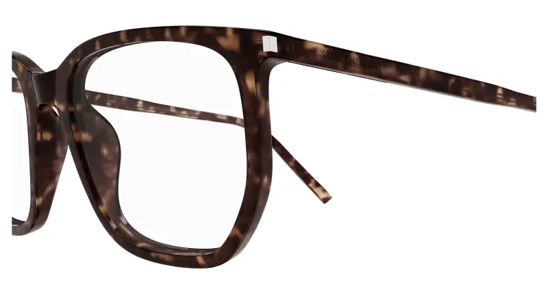 Unisex SL 802 002 Montature da vista Acetato Havana Trasparente Geometrica miniatura 3