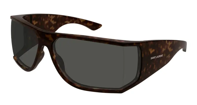 SAINT LAURENT Unisex SL 806 002 Occhiali da sole Bio-iniettato Havana Grigio Squadrata