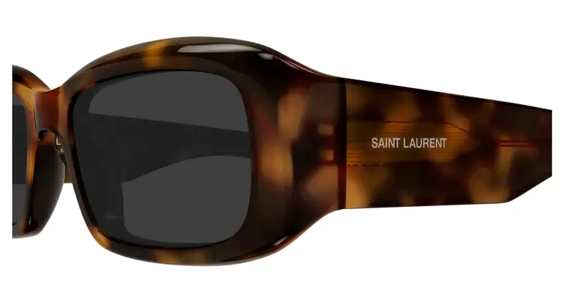 SAINT LAURENT Unisex SL 809 003 Occhiali da sole Acetato Havana Grigio Squadrata miniatura 2