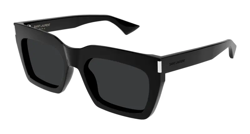 SAINT LAURENT Unisex SL 810 001 Occhiali da sole Acetato Nero Nero Squadrata