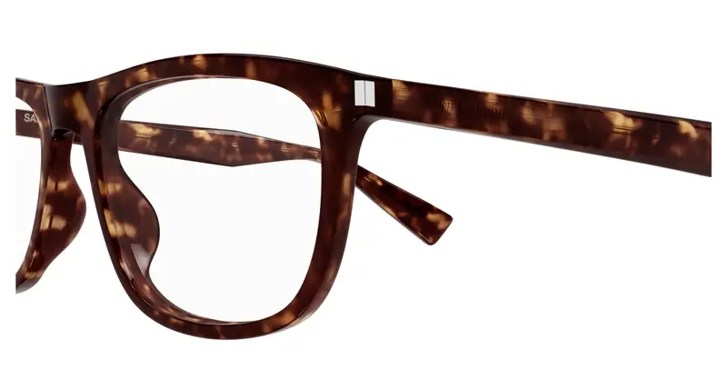 SAINT LAURENT Unisex SL 812 002 Montature da vista Acetato Havana Trasparente Squadrata miniatura 2