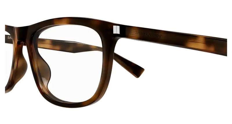 SAINT LAURENT Unisex SL 812 003 Montature da vista Acetato Havana Trasparente Squadrata miniatura 2