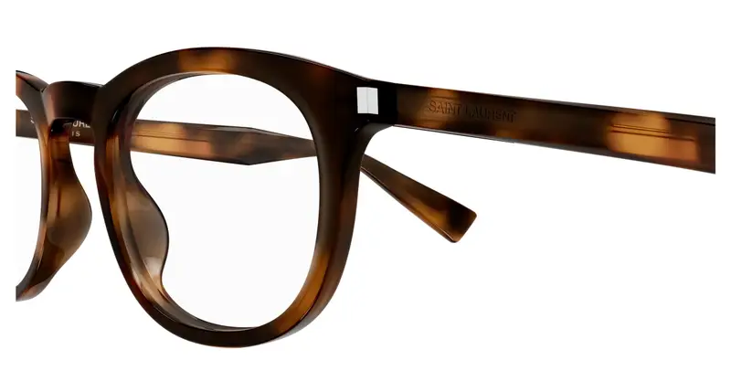 SAINT LAURENT Unisex SL 813 003 Montature da vista Acetato Havana Trasparente Squadrata miniatura 2