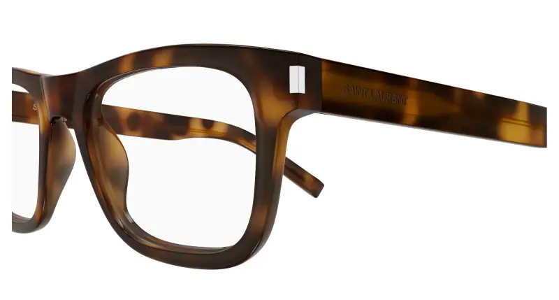 Unisex SL 819 OPT 003 Montature da vista Acetato Havana Trasparente Squadrata miniatura 3