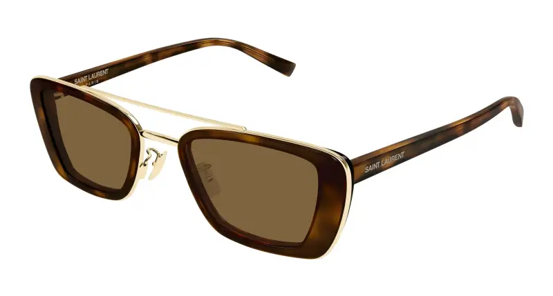 Unisex SL 825 002 Occhiali da sole Acetato Havana Marrone Squadrata