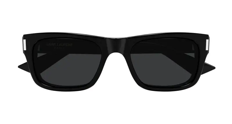 Unisex SL 83 001 Occhiali da sole Acetato Nero Nero Squadrata miniatura 2