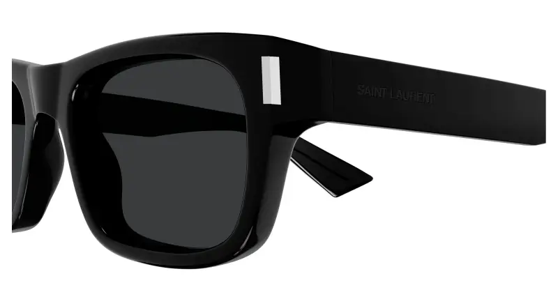 Unisex SL 83 001 Occhiali da sole Acetato Nero Nero Squadrata miniatura 3