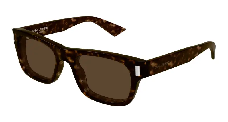 Unisex SL 83 004 Occhiali da sole Acetato Havana Marrone Squadrata