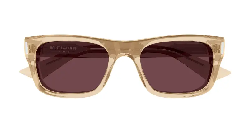 Unisex SL 83 005 Occhiali da sole Acetato Giallo Viola Squadrata miniatura 2