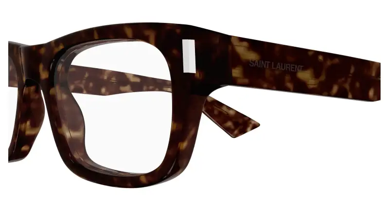 Unisex SL 83 OPT 002 Montature da vista Acetato Havana Trasparente Squadrata miniatura 3