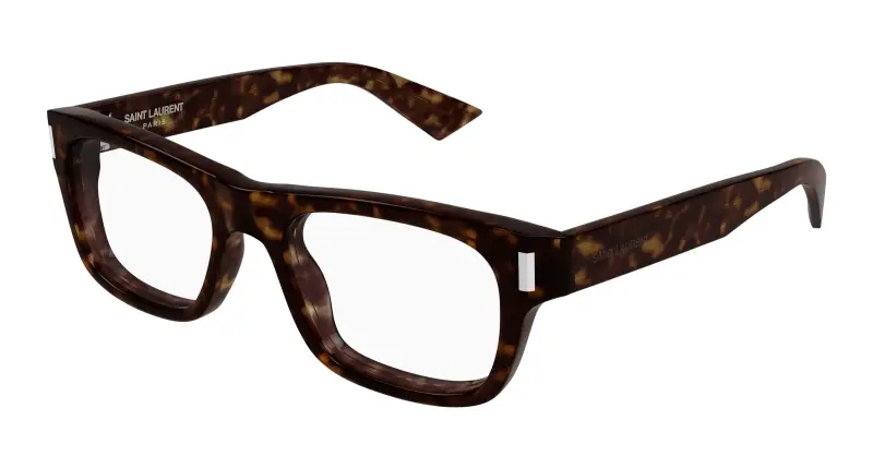 Unisex SL 83 OPT 002 Montature da vista Acetato Havana Trasparente Squadrata