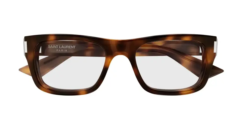 Unisex SL 83 OPT 003 Montature da vista Acetato Havana Trasparente Squadrata miniatura 2