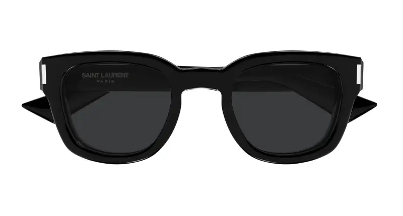 Unisex SL 838 005 Occhiali da sole Acetato Nero Nero Rotonda miniatura 2