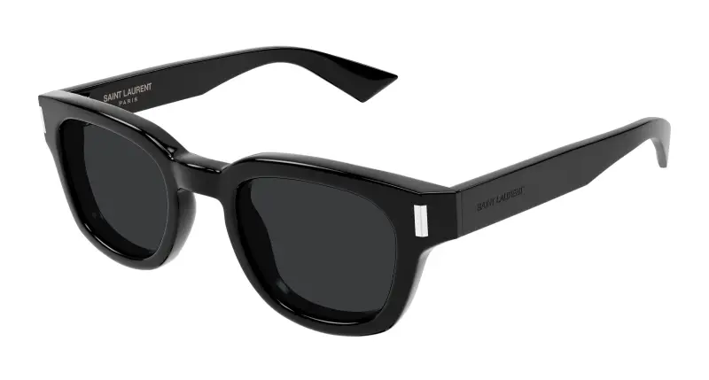 Unisex SL 838 005 Occhiali da sole Acetato Nero Nero Rotonda