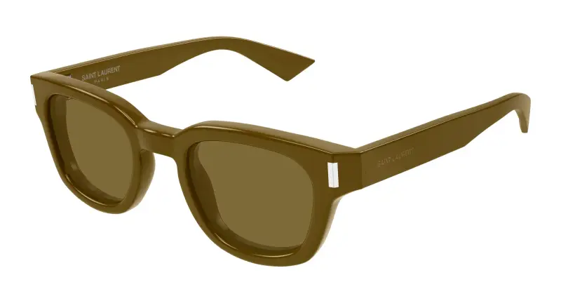 Unisex SL 838 007 Occhiali da sole Acetato Marrone Marrone Rotonda