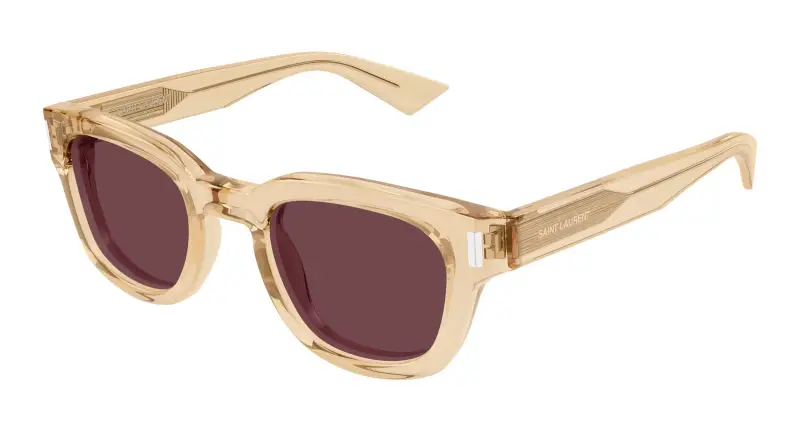 Unisex SL 838 008 Occhiali da sole Acetato Giallo Viola Rotonda