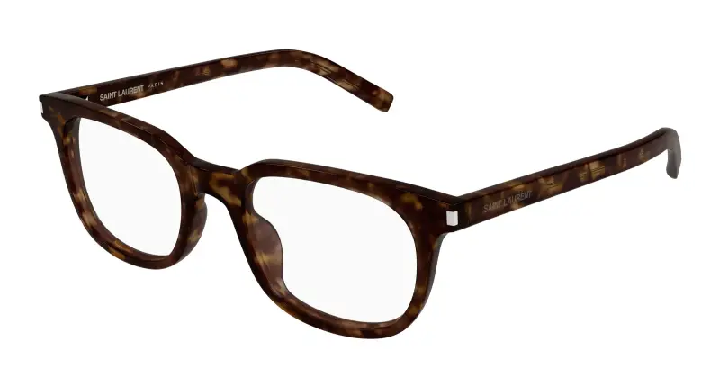 Unisex SL 840 002 Montature da vista Acetato Havana Trasparente Rotonda