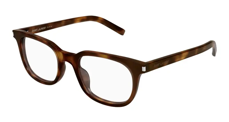 Unisex SL 840 003 Montature da vista Acetato Havana Trasparente Rotonda