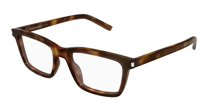 Unisex SL 842 003 Montature da vista Acetato Havana Trasparente Squadrata