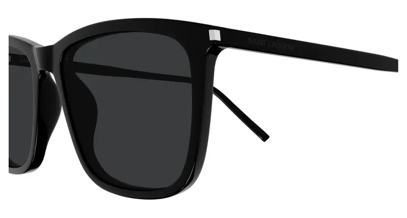 Unisex SL 851 001 Occhiali da sole Acetato Nero Nero Squadrata miniatura 3