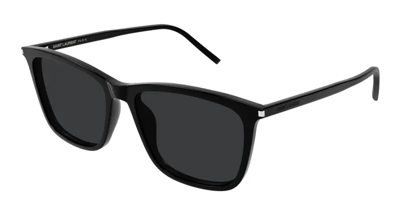 Unisex SL 851 001 Occhiali da sole Acetato Nero Nero Squadrata