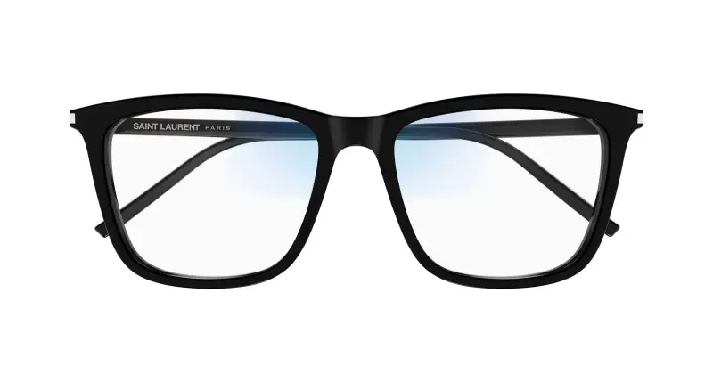 Unisex SL 851 006 Occhiali da sole Acetato Nero Trasparente Squadrata Fotocromatico miniatura 2