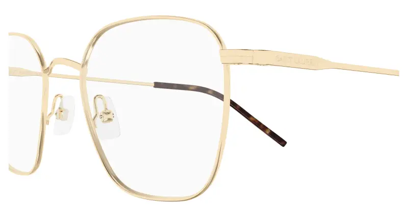 Unisex SL 852 006 Montature da vista Metallo Oro Trasparente Rotonda miniatura 3