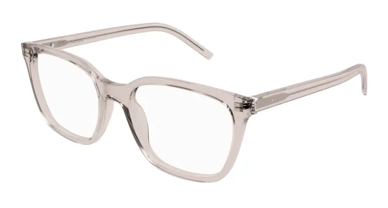 Unisex SL M129 005 Montature da vista Acetato Nude Trasparente Squadrata Antiriflesso