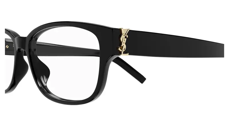 SAINT LAURENT Unisex SL M149 005 Montature da vista Acetato Nero Trasparente Squadrata miniatura 2