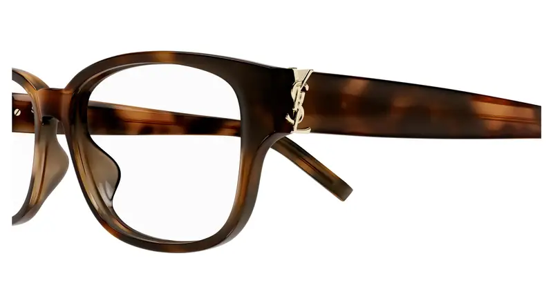SAINT LAURENT Unisex SL M149/F 003 Montature da vista Acetato Havana Trasparente Squadrata miniatura 2