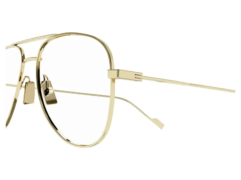 SAINT LAURENT Uomo CLASSIC 11 YSL 003 Montature da vista Metallo Oro Trasparente Pilot Antiriflesso miniatura 3