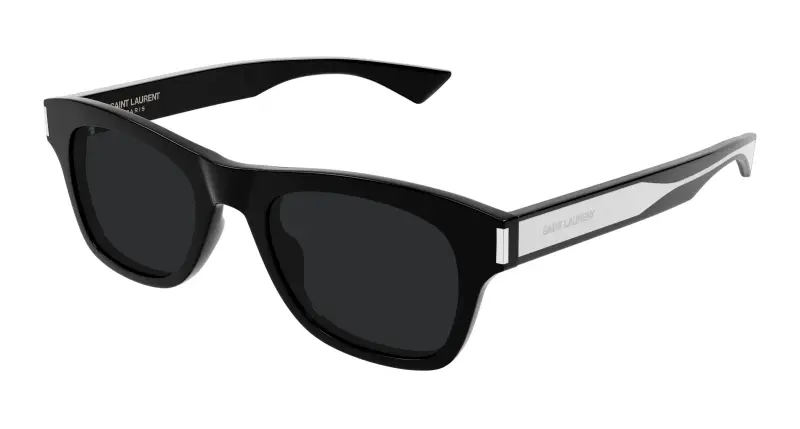 Uomo SAINT LAURENT SL 877 001 Occhiali da sole Acetato Nero Nero Squadrata