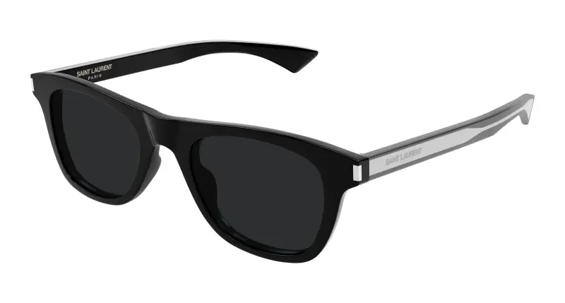 Uomo SAINT LAURENT SL 879 001 Occhiali da sole Acetato Nero Nero Squadrata
