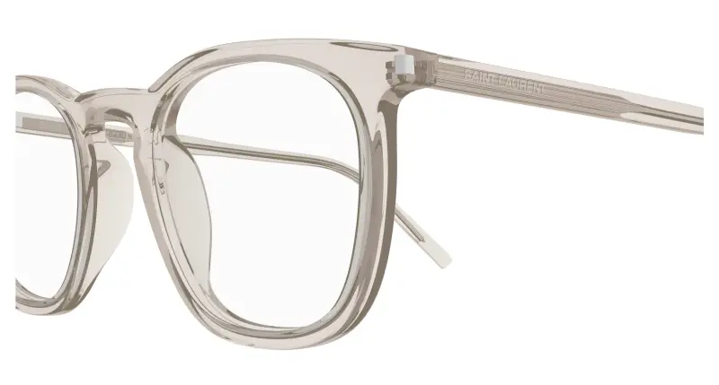 Uomo SL 623 OPT 004 Montature da vista Acetato Beige Trasparente Rotonda miniatura 3