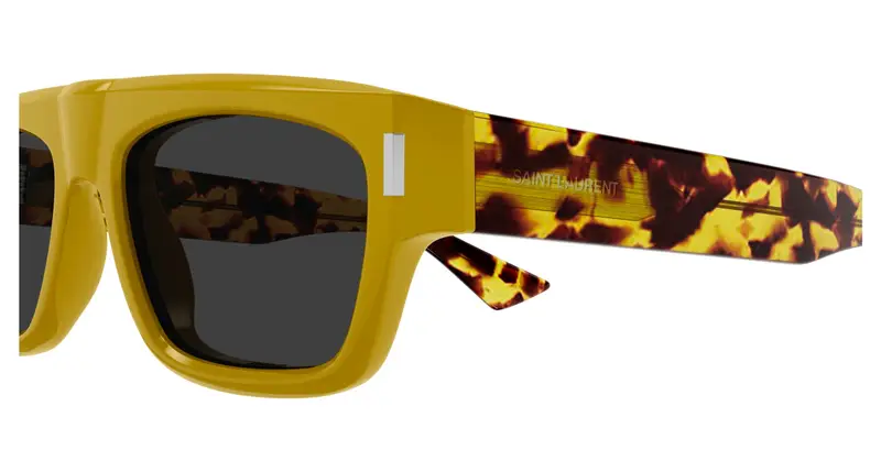 SAINT LAURENT Occhiali da sole Uomo Giallo 876534 miniatura 2