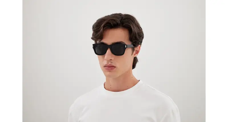 SAINT LAURENT Occhiali da sole Uomo Nero 876589 miniatura 3