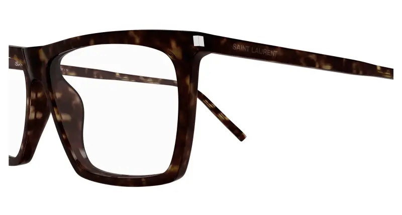 Uomo SL 803 002 Montature da vista Acetato Havana Trasparente Squadrata miniatura 3