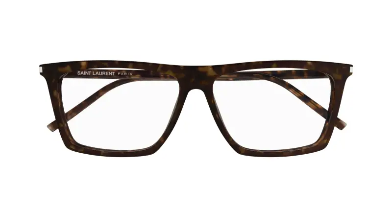 Uomo SL 803 006 Montature da vista Acetato Havana Trasparente Squadrata miniatura 2