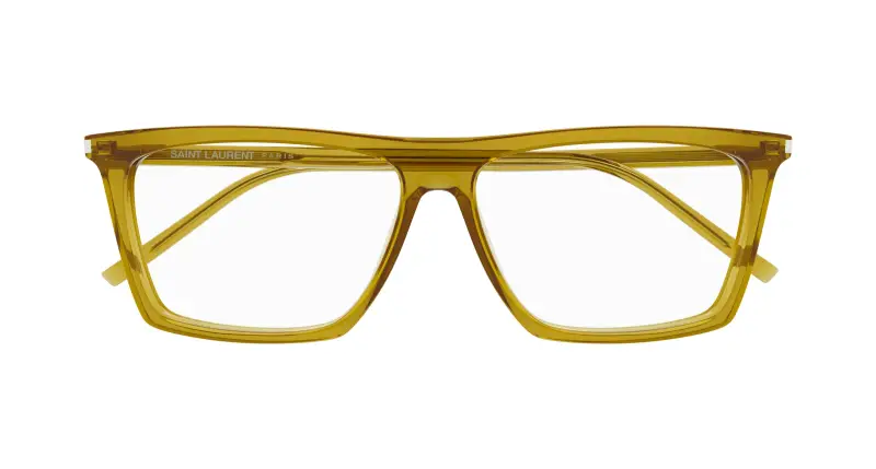 Uomo SL 803 009 Montature da vista Acetato Verde Trasparente Squadrata miniatura 2